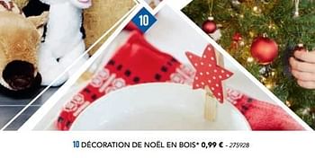 Promoties Décoration de noël en bois - Huismerk - Lidl - Geldig van 07/11/2016 tot 31/12/2016 bij Lidl