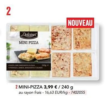 Promotions Mini-pizza - Delicieux - Valide de 07/11/2016 à 31/12/2016 chez Lidl