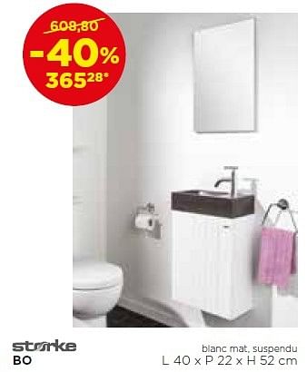 Promoties Bo meubles pour toilettes - Storke - Geldig van 01/11/2016 tot 03/12/2016 bij X2O