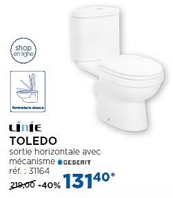 Promoties Toledo toilettes à poser - Linie - Geldig van 01/11/2016 tot 03/12/2016 bij X2O