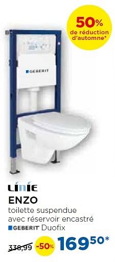 Promoties Enzo toilettes suspendues - Linie - Geldig van 01/11/2016 tot 03/12/2016 bij X2O