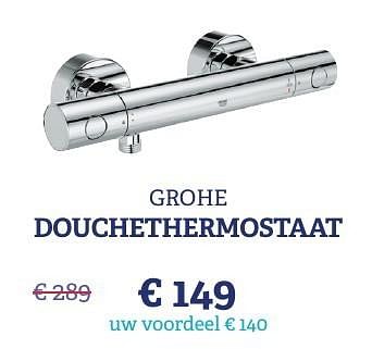 Promoties Douchethermostaat - Grohe - Geldig van 07/11/2016 tot 31/12/2016 bij Sanimarkt