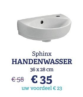 Promotions Handenwasser - Sphinx - Valide de 07/11/2016 à 31/12/2016 chez Sanimarkt