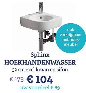 Promotions Hoekhandenwasser - Sphinx - Valide de 07/11/2016 à 31/12/2016 chez Sanimarkt
