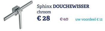 Promotions Douchewisser - Sphinx - Valide de 07/11/2016 à 31/12/2016 chez Sanimarkt