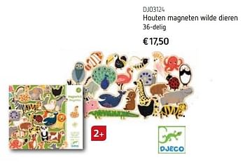 Promoties Houten magneten wilde dieren - Huismerk - De Speelvogel - Geldig van 01/10/2016 tot 31/12/2016 bij De Speelvogel