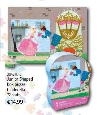 Promotions Junior shaped box puzzel cinderella - Crocodile Creek - Valide de 01/10/2016 à 31/12/2016 chez De Speelvogel