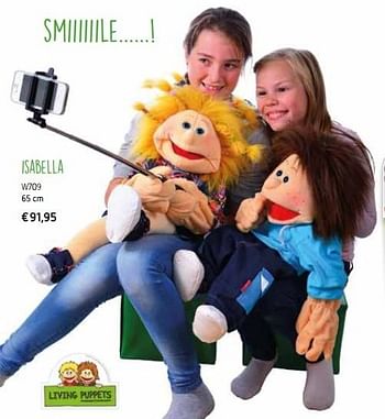 Promoties Isabella - Living Puppets - Geldig van 01/10/2016 tot 31/12/2016 bij De Speelvogel