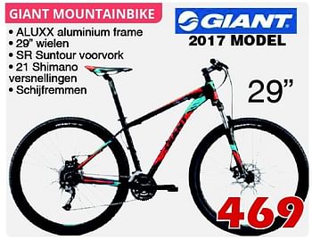 Promoties Giant mountainbike - Giant - Geldig van 13/11/2016 tot 04/12/2016 bij Itek