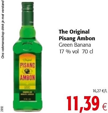 promotion Colruyt The original pisang  ambon green banana 