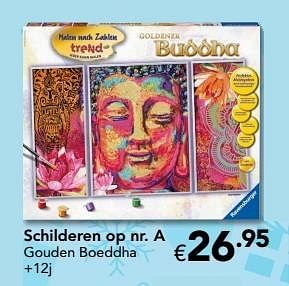 Promoties Schilderen op nr. a gouden boeddha - Ravensburger - Geldig van 18/11/2016 tot 31/12/2016 bij Euro Shop