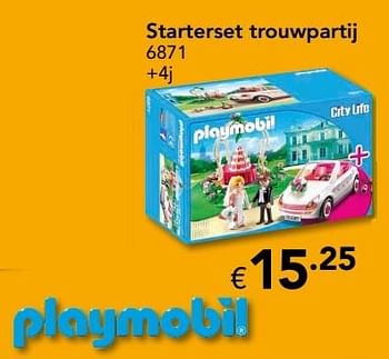Promotions Starterset trouwpartij - Playmobil - Valide de 18/11/2016 à 31/12/2016 chez Euro Shop