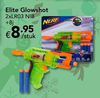 Promoties Elite glowshot - Nerf - Geldig van 18/11/2016 tot 31/12/2016 bij Euro Shop