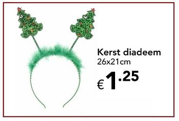 Promoties Kerst diadeem - Huismerk - Euroshop - Geldig van 18/11/2016 tot 31/12/2016 bij Euro Shop