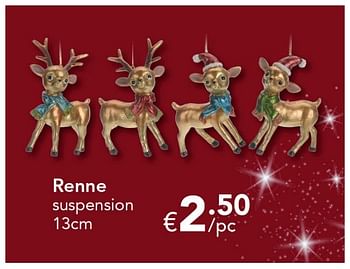 Promoties Renne suspension - Huismerk - Euroshop - Geldig van 18/11/2016 tot 31/12/2016 bij Euro Shop