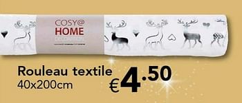 Promoties Rouleau textile - Huismerk - Euroshop - Geldig van 18/11/2016 tot 31/12/2016 bij Euro Shop