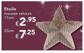 Promoties Etoile mousse velours - Huismerk - Euroshop - Geldig van 18/11/2016 tot 31/12/2016 bij Euro Shop