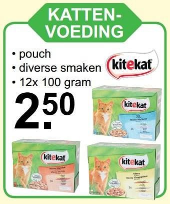 Promoties Kattenvoeding - Kitekat - Geldig van 20/11/2016 tot 10/12/2016 bij Van Cranenbroek