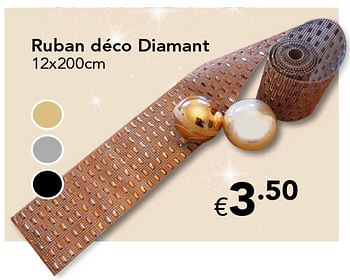 Promoties Rvuban dèco diamant - Huismerk - Euroshop - Geldig van 18/11/2016 tot 31/12/2016 bij Euro Shop