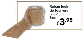 Promoties Ruban look de fourrure - Huismerk - Euroshop - Geldig van 18/11/2016 tot 31/12/2016 bij Euro Shop