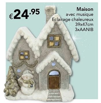 Promoties Maison avec musique ge chaleureux - Huismerk - Euroshop - Geldig van 18/11/2016 tot 31/12/2016 bij Euro Shop