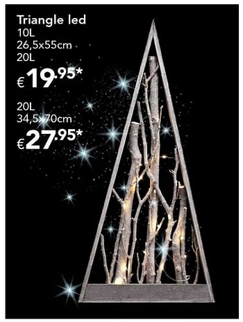 Promoties Triangle led - Huismerk - Euroshop - Geldig van 18/11/2016 tot 31/12/2016 bij Euro Shop