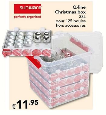 Promotions Q-line christmas box - Sunware - Valide de 18/11/2016 à 31/12/2016 chez Euro Shop