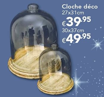Promoties Cloche déco - Huismerk - Euroshop - Geldig van 18/11/2016 tot 31/12/2016 bij Euro Shop