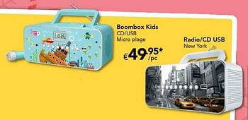 Promotions Boombox kids - Produit Maison - Euroshop - Valide de 18/11/2016 à 31/12/2016 chez Euro Shop