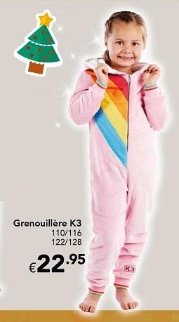 Promotions Grenouillère k3 - K3 - Valide de 18/11/2016 à 31/12/2016 chez Euro Shop