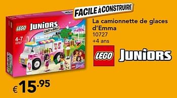 Promoties La camionnette de glaces d`emma - Lego - Geldig van 18/11/2016 tot 31/12/2016 bij Euro Shop