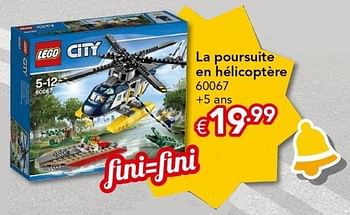 Promoties La poursuite en hélicoptère - Lego - Geldig van 18/11/2016 tot 31/12/2016 bij Euro Shop