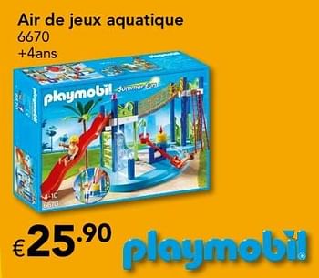 Promoties Air de jeux aquatique - Playmobil - Geldig van 18/11/2016 tot 31/12/2016 bij Euro Shop