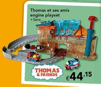 Promotions Thomas et ses amis engine playset - Thomas & Friends - Valide de 18/11/2016 à 31/12/2016 chez Euro Shop