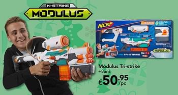 Promotions Modulus tri-strike - Nerf - Valide de 18/11/2016 à 31/12/2016 chez Euro Shop
