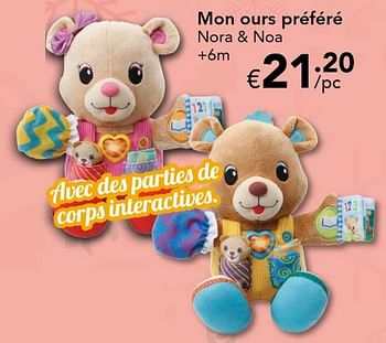 Promoties Mon ours préféré - Vtech - Geldig van 18/11/2016 tot 31/12/2016 bij Euro Shop