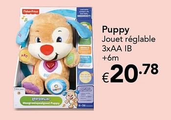 Promoties Puppy - Fisher-Price - Geldig van 18/11/2016 tot 31/12/2016 bij Euro Shop