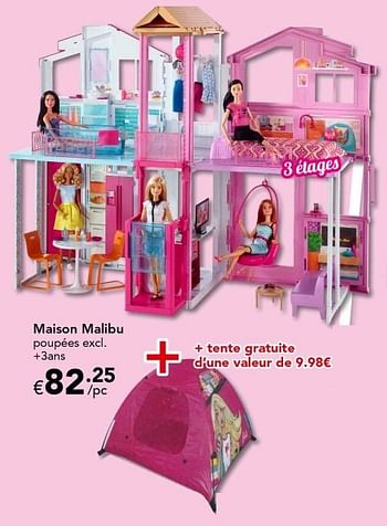 Promoties Maison malibu - Mattel - Geldig van 18/11/2016 tot 31/12/2016 bij Euro Shop