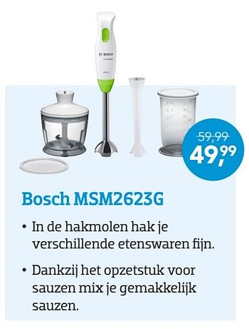 Promotions Bosch msm2623g - Bosch - Valide de 21/11/2016 à 06/12/2016 chez Coolblue