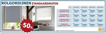 Promoties Verduisterend rolgordijn - Huismerk - Zelfbouwmarkt - Geldig van 22/11/2016 tot 29/12/2016 bij Zelfbouwmarkt