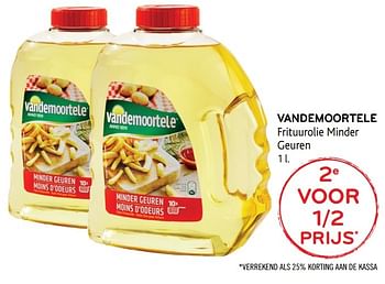 Promotions Vandemoortele frituurolie minder geuren - Vandemoortele - Valide de 30/11/2016 à 13/12/2016 chez Alvo