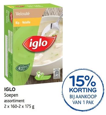 Promoties Iglo soepen - Iglo - Geldig van 30/11/2016 tot 13/12/2016 bij Alvo