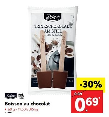 Promoties Boisson au chocolat - Deluxe - Geldig van 28/11/2016 tot 04/12/2016 bij Lidl