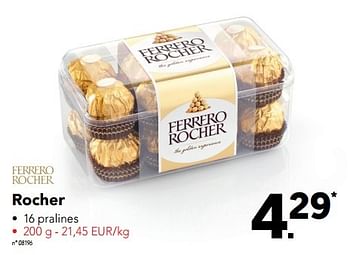 Promoties Rocher - Ferrero - Geldig van 28/11/2016 tot 04/12/2016 bij Lidl