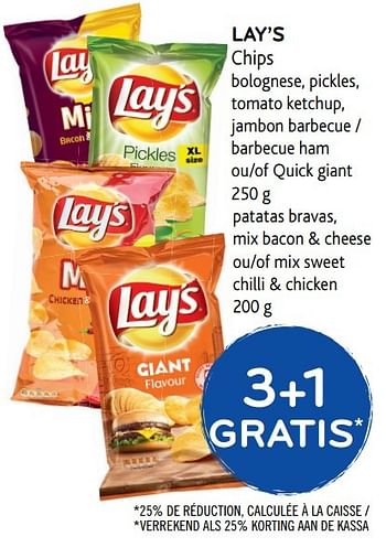 Promoties Lay`s chips - Lay's - Geldig van 30/11/2016 tot 13/12/2016 bij Alvo