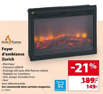 Promoties Foyer d`ambiance zurich - Livin Flame - Geldig van 30/11/2016 tot 12/12/2016 bij Gamma