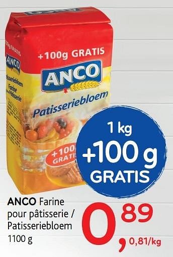 Promoties Anco farine pour pâtisserie - Anco - Geldig van 30/11/2016 tot 13/12/2016 bij Alvo