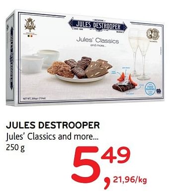 Promotions Jules destrooper jules` classics and more... - Jules Destrooper - Valide de 30/11/2016 à 13/12/2016 chez Alvo