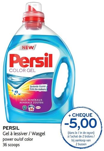 Promotions Persil gel à lessiver - Persil - Valide de 30/11/2016 à 13/12/2016 chez Alvo