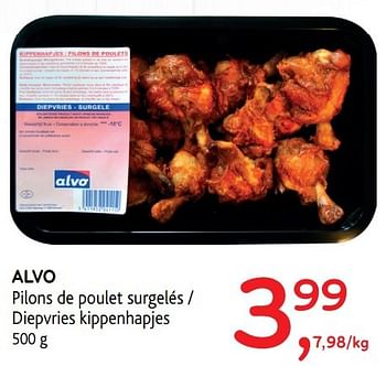 Promotions Alvo pilons de poulet surgelés - Produit maison - Alvo - Valide de 30/11/2016 à 13/12/2016 chez Alvo